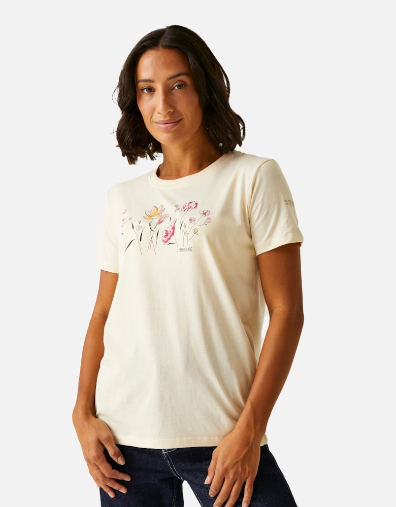 Womens/Ladies Filandra IX Flowers T-Shirt