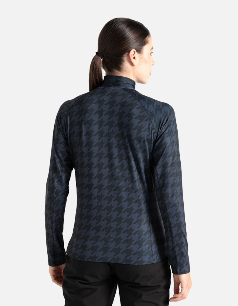 Womens/Ladies Divulge Dogtooth Core Stretch Midlayer
