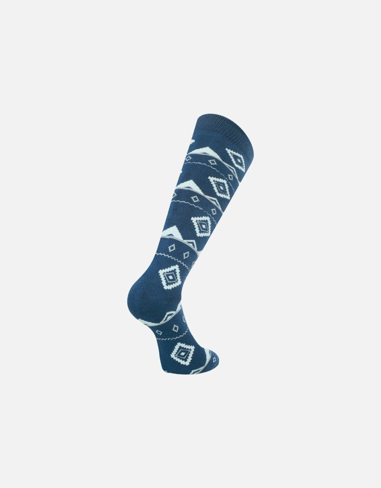 Womens/Ladies Fair Isle Ski Socks