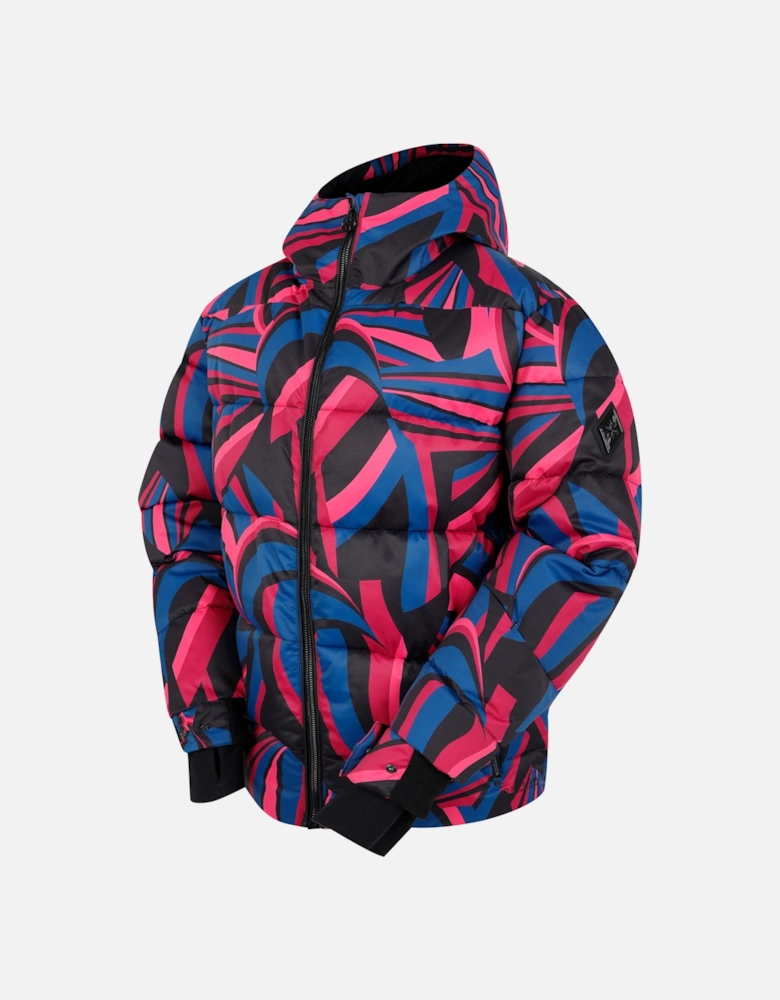 Womens/Ladies Showcase Patterned Baffled Ski Jacket