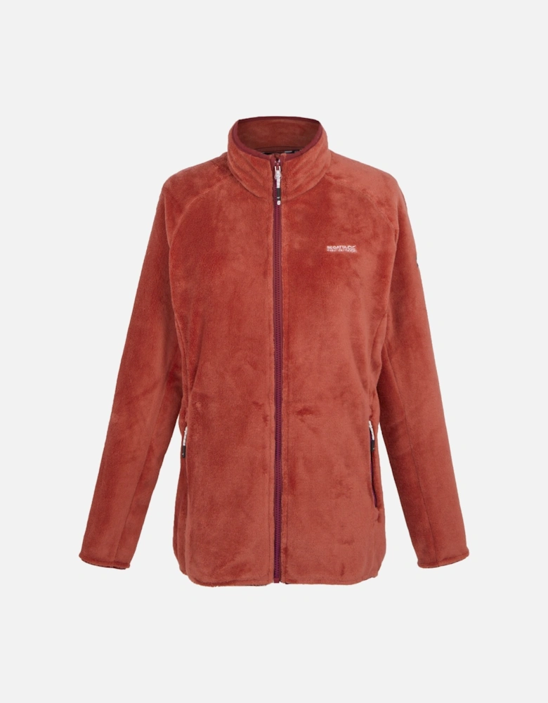 Womens/Ladies Lakara Fluffy Full Zip Fleece Jacket