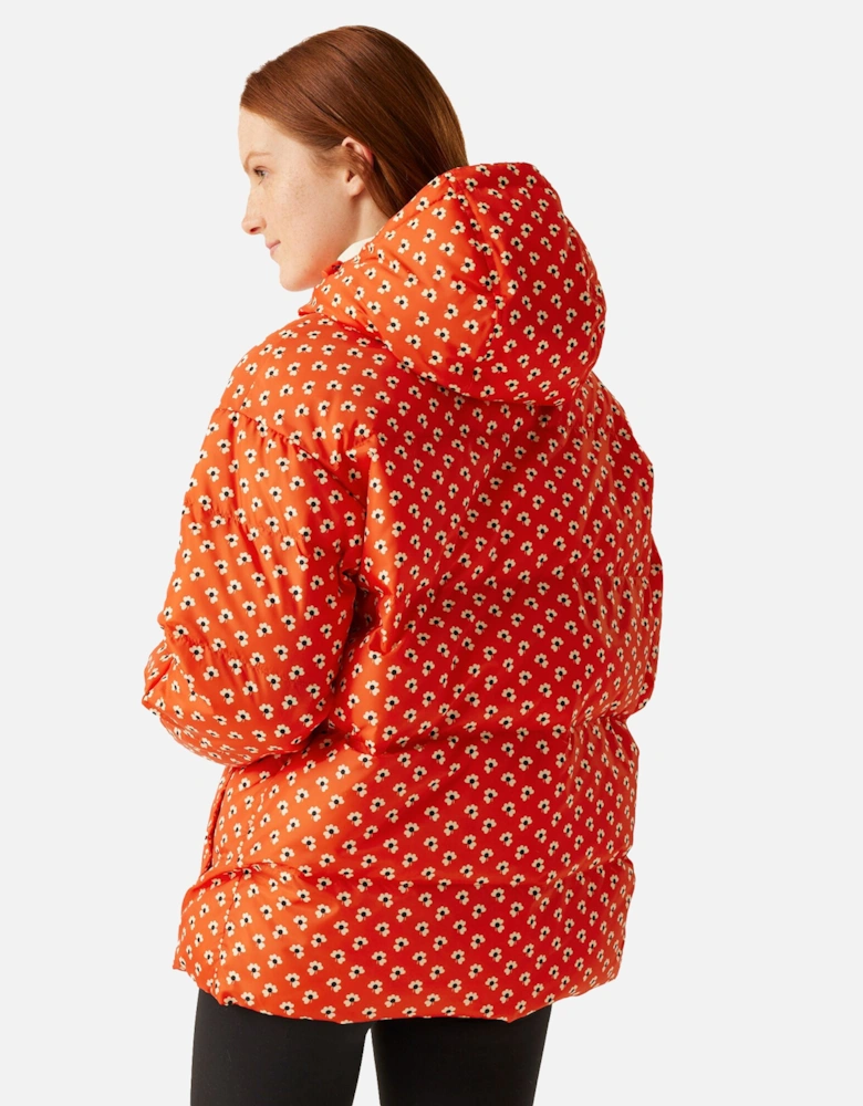 Womens/Ladies Orla Kiely Clover Quilted Oversized Padded Jacket