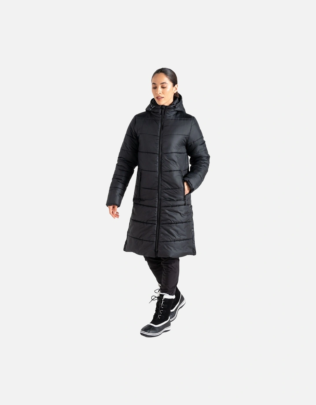 Womens/Ladies Distinguish Baffled Padded Jacket