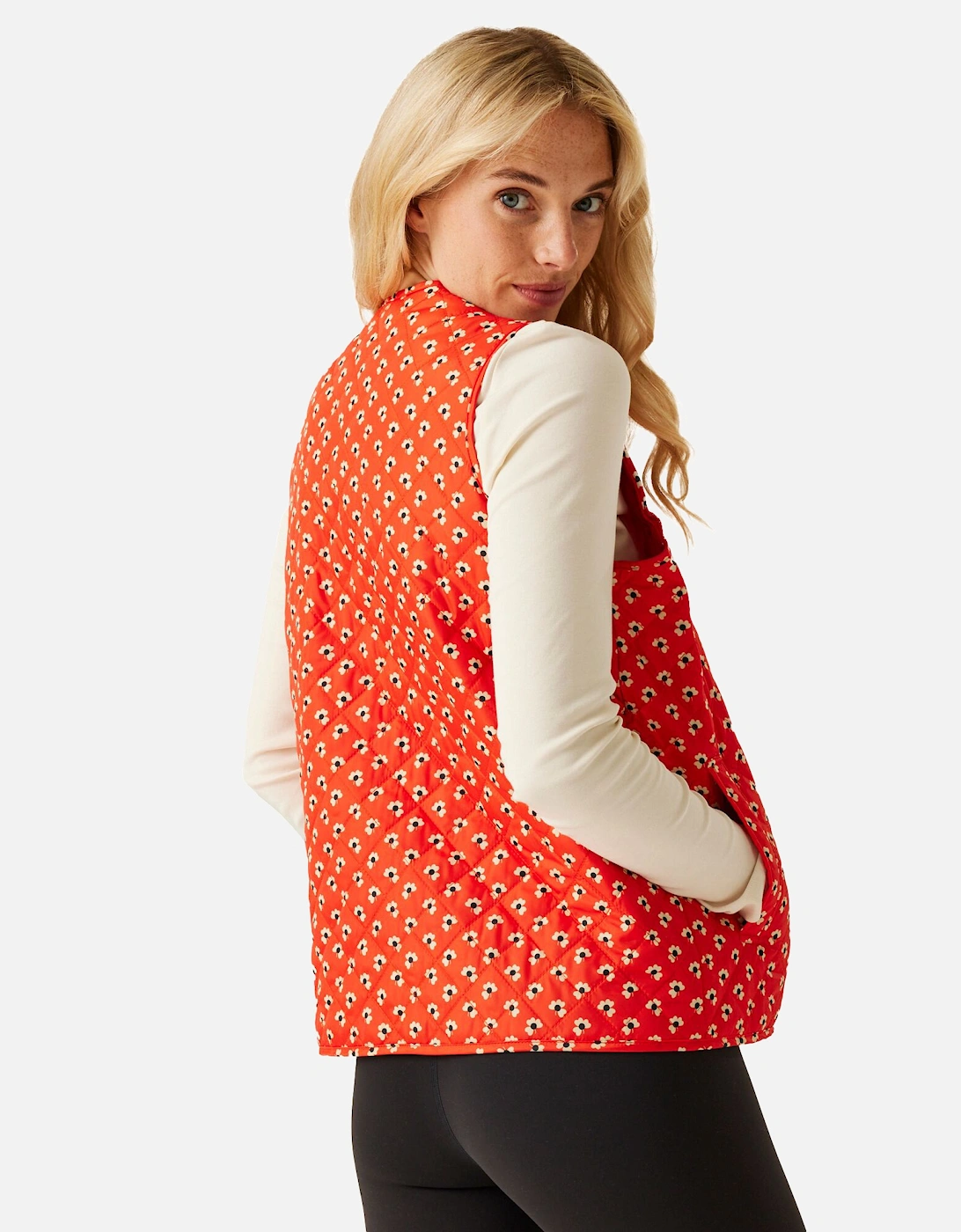 Womens/Ladies Orla Kiely Clover Quilted Body Warmer