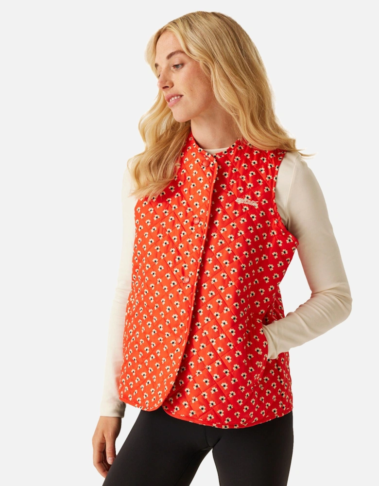 Womens/Ladies Orla Kiely Clover Quilted Body Warmer