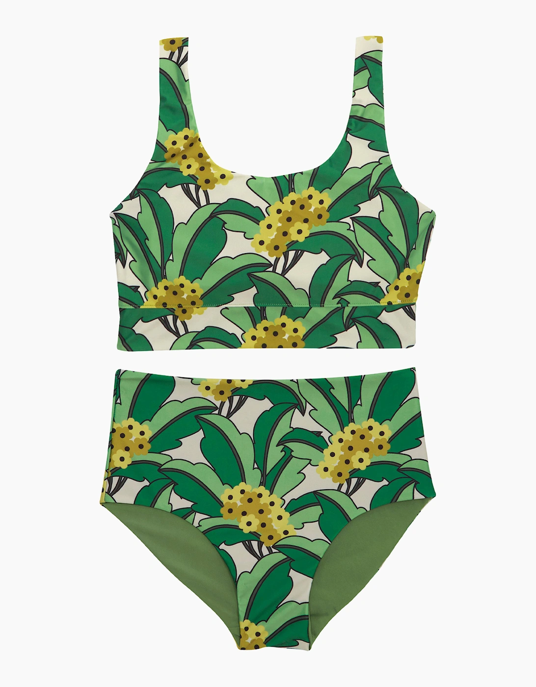 Womens Regatta Womens/Ladies Orla Kiely Tropical Reversible Bikini Set - Green - Size: 10 uk