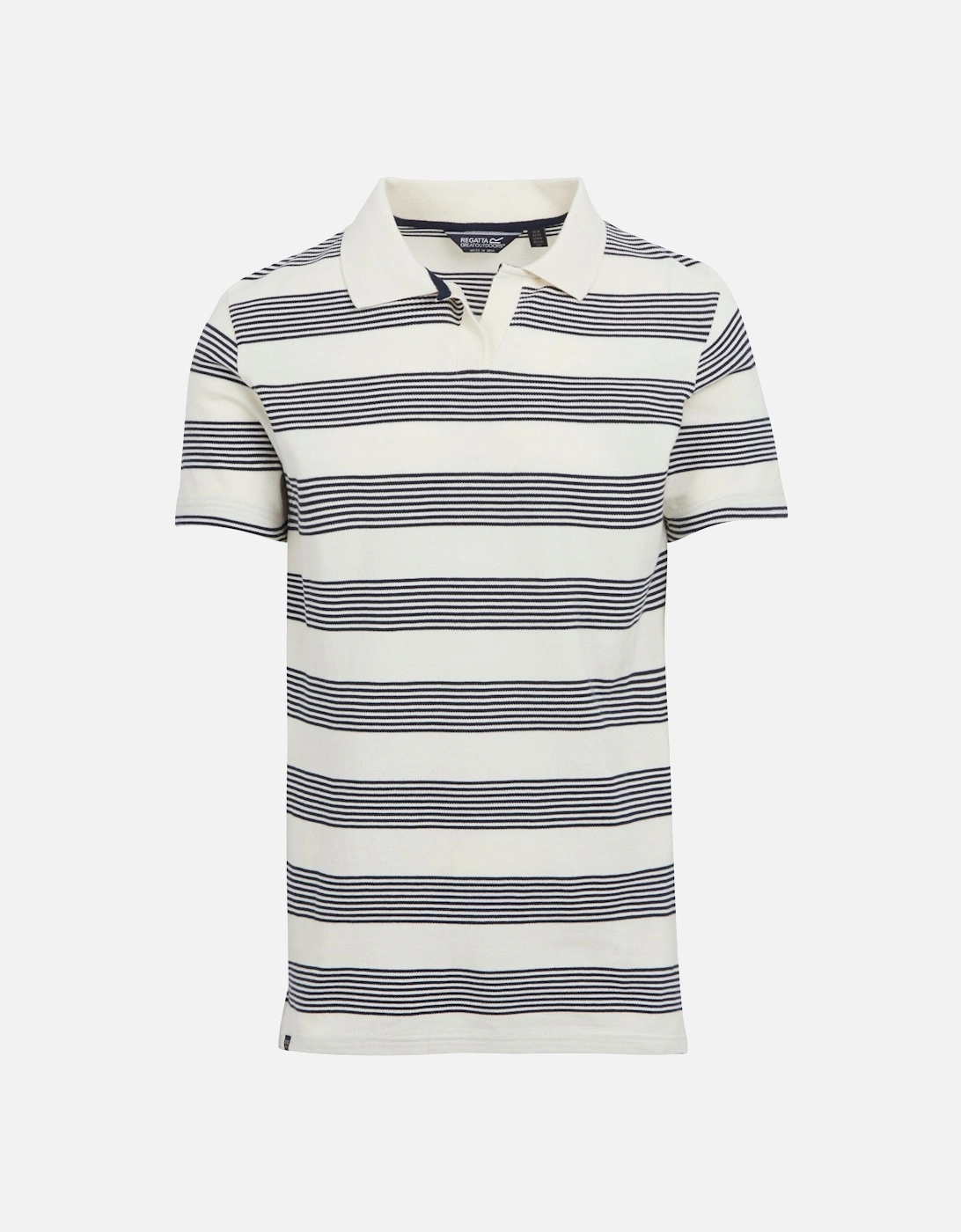 Mens Tempete Stripe Polo Shirt, 6 of 5