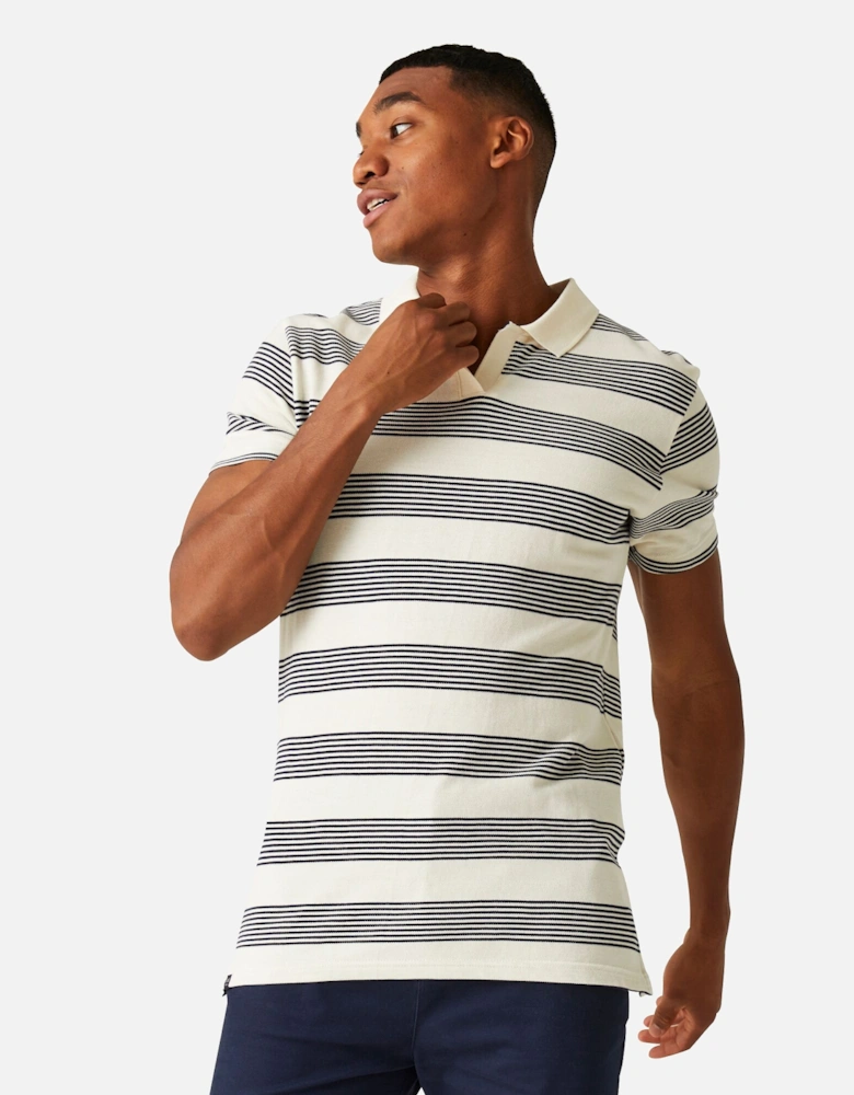 Mens Tempete Stripe Polo Shirt