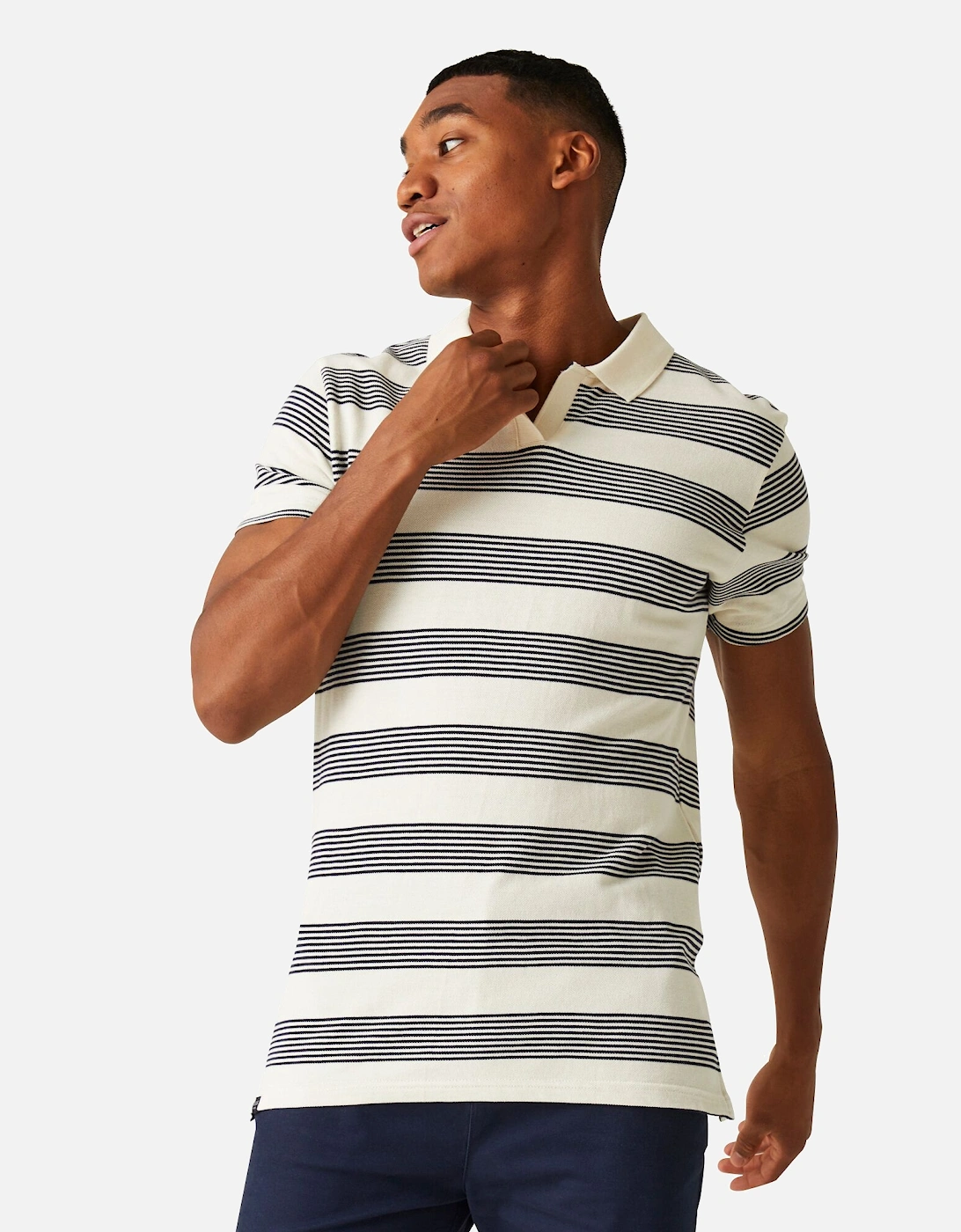 Mens Tempete Stripe Polo Shirt