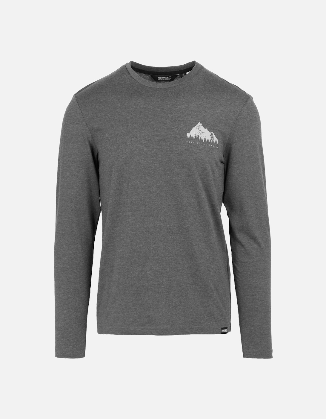 Mens Maylow Mountain Long-Sleeved T-Shirt, 5 of 4