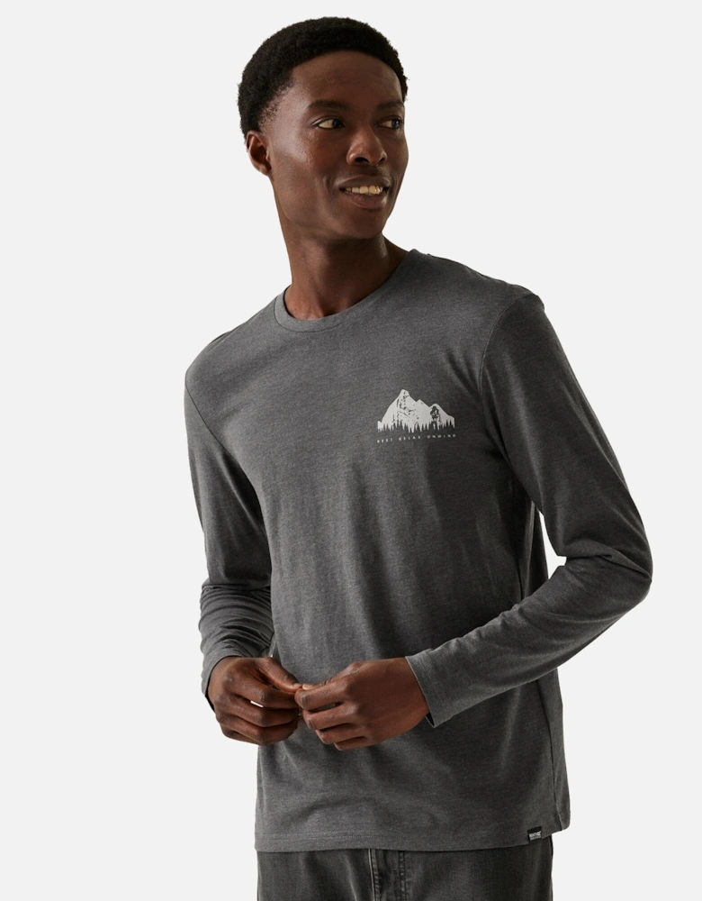 Mens Maylow Mountain Long-Sleeved T-Shirt