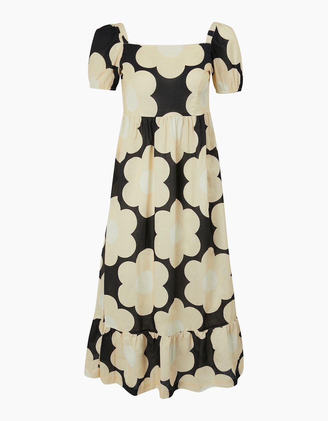 Women's Regatta Womens/Ladies Orla Kiely Sixties Daisy Summer Midi Dress - Black - Size: 16