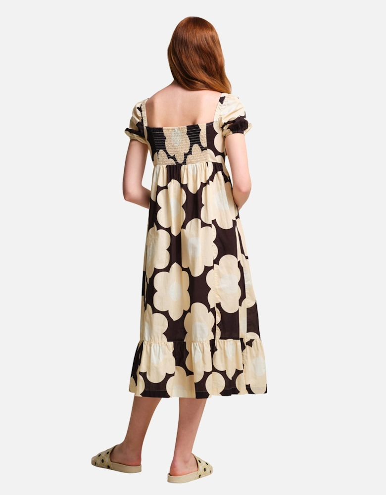 Womens/Ladies Orla Kiely Sixties Daisy Summer Midi Dress