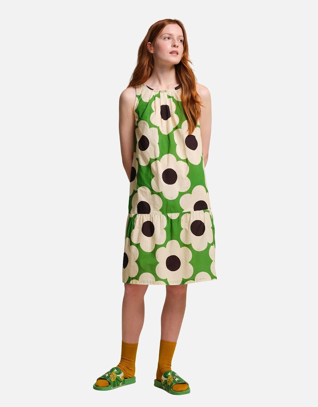 Womens/Ladies Orla Kiely Sixties Daisy Sleeveless Summer Dress