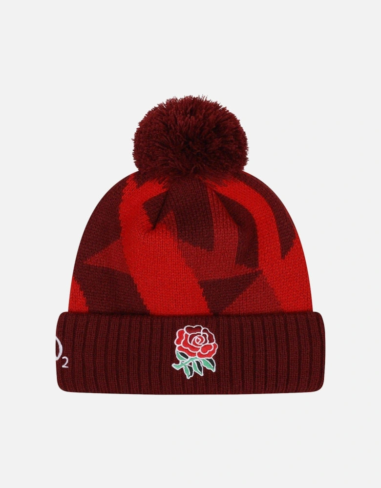 24/25 Bobble England Red Roses Beanie