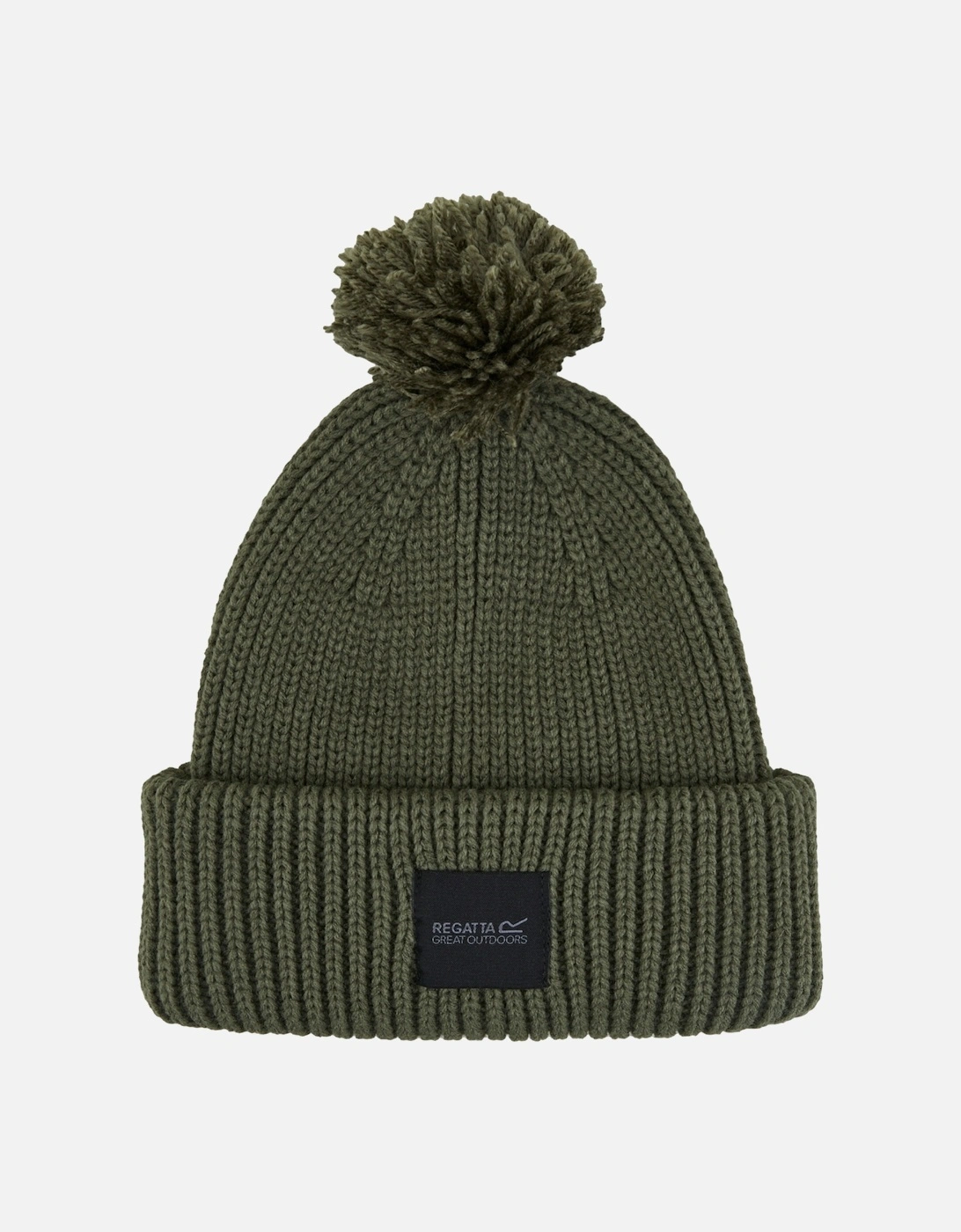 Regatta Unisex Dark Adult Connora Pom Pom Beanie - Khaki - One Size - Khaki - 100% Acrylic - Image 3