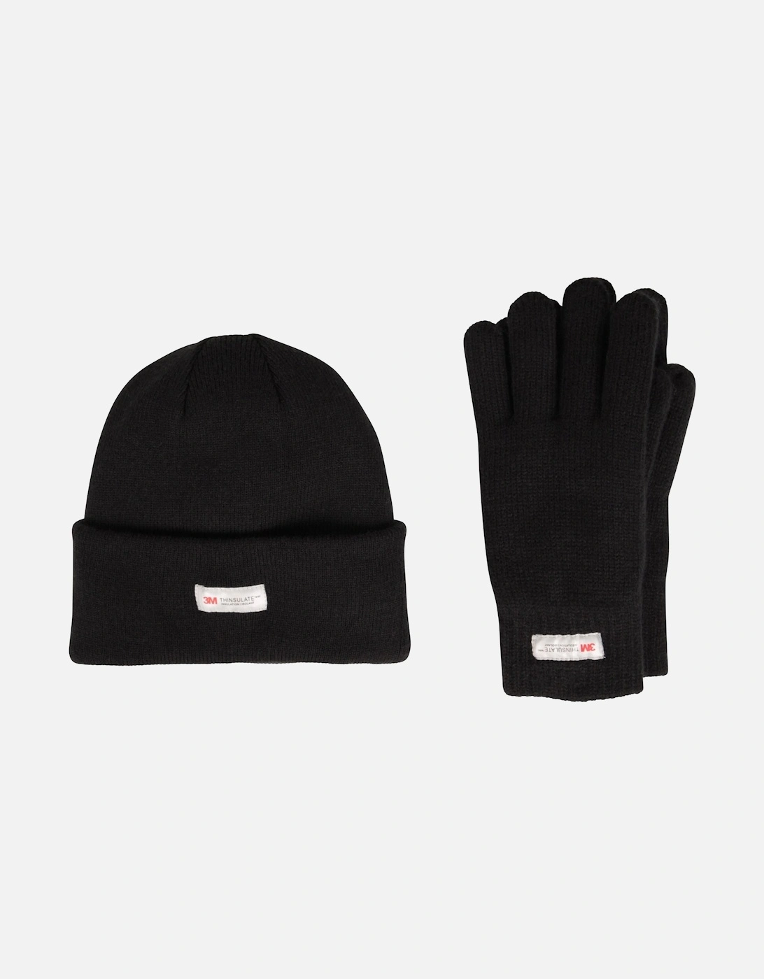 Mens Thinsulate Fleece Beanie & Gloves Set, 6 of 5