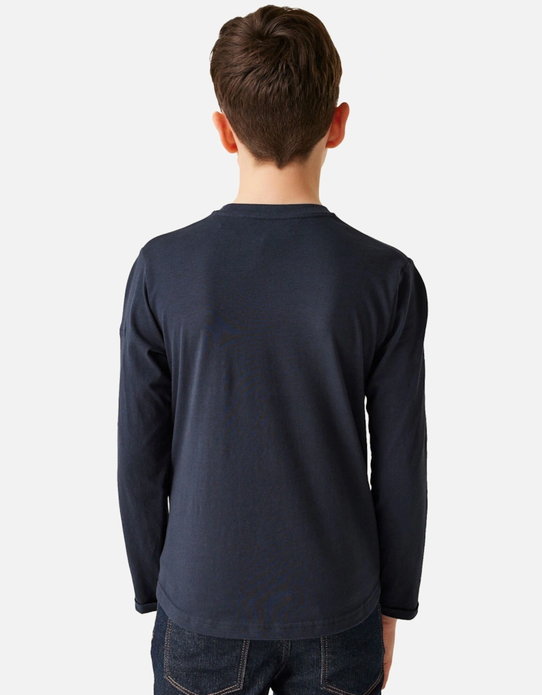 Childrens/Kids Wenbie III Mountain Long-Sleeved T-Shirt