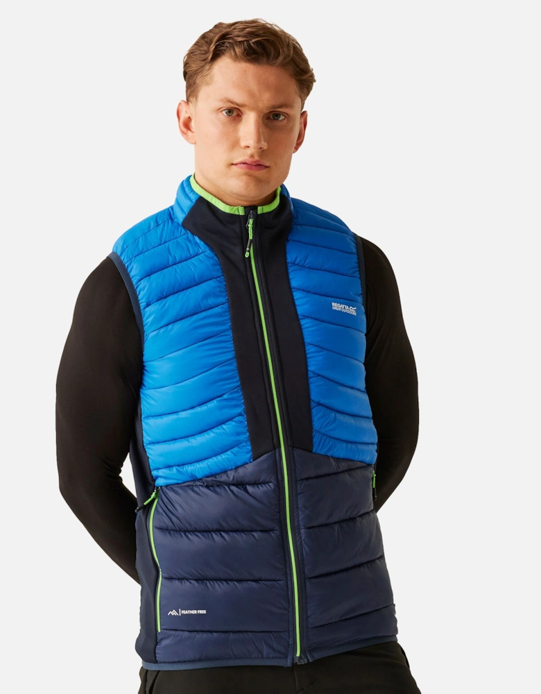 Mens Leedre Hybrid Gilet