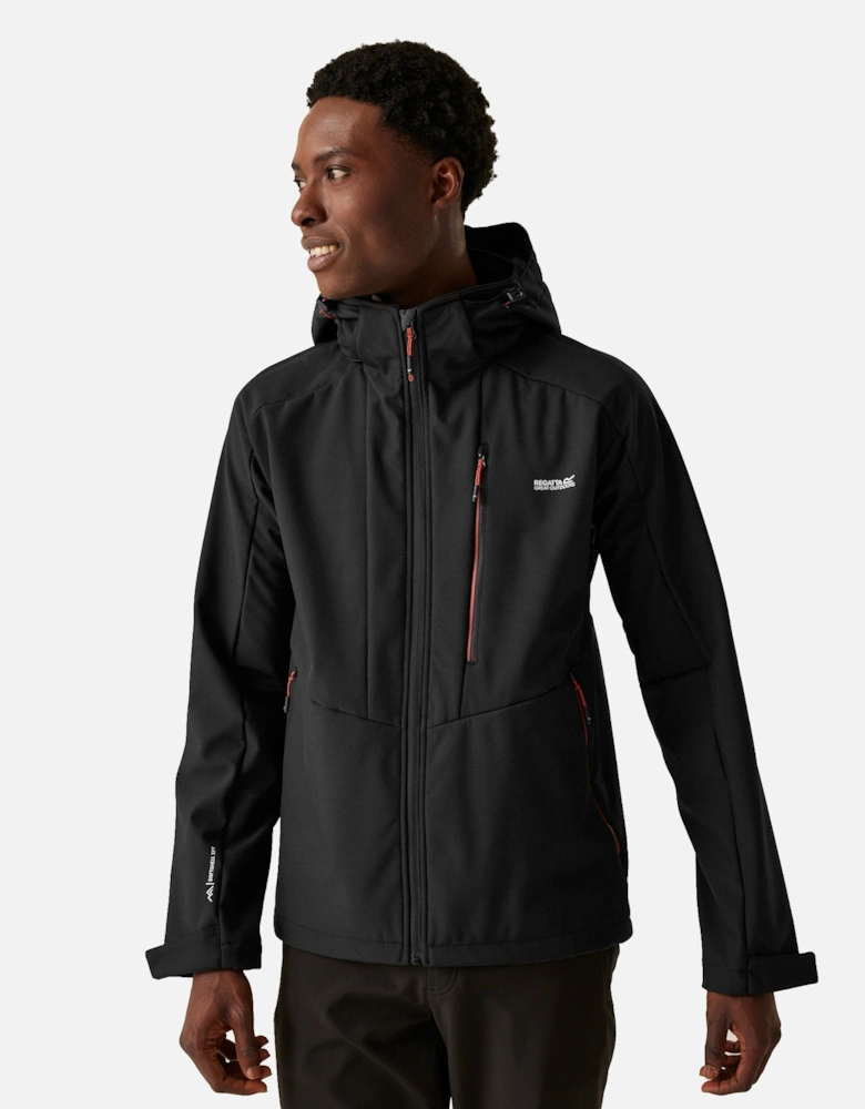 Mens Hewitts X Colour Block Soft Shell Jacket