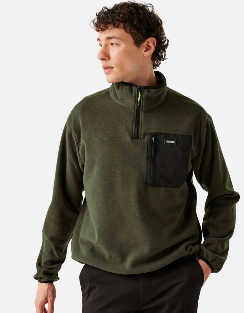 Mens Frankie Half Zip Fleece Top