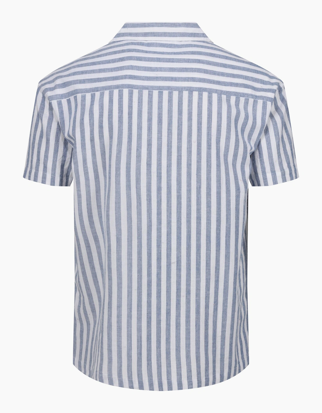 Regatta - Men's - Casual Shirt - Short-Sleeved - Stripe - White - Image 2