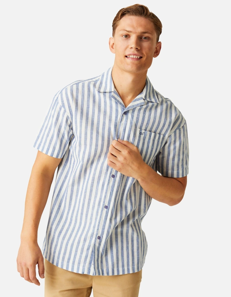 Mens Shorebay II Stripe Short-Sleeved Shirt