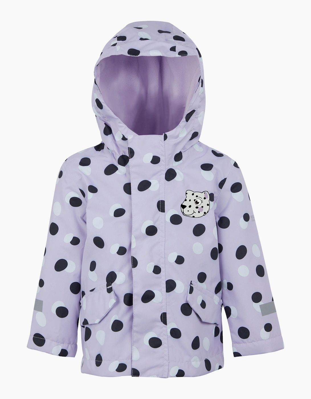 Regatta Boys Lilac Frost Childrens/ Shyla The Leopard Waterproof Jacket  18-24 Months Kids