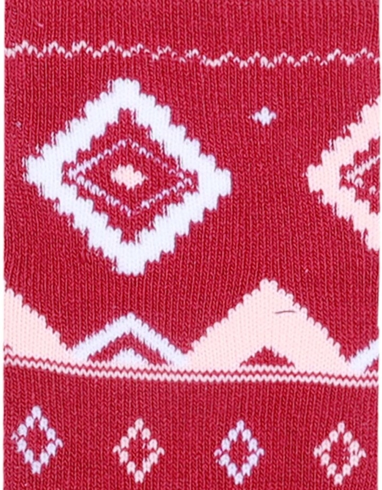Childrens/Kids Geometric Ski Socks