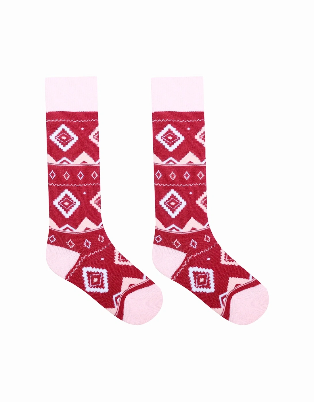 Childrens/Kids Geometric Ski Socks, 5 of 4