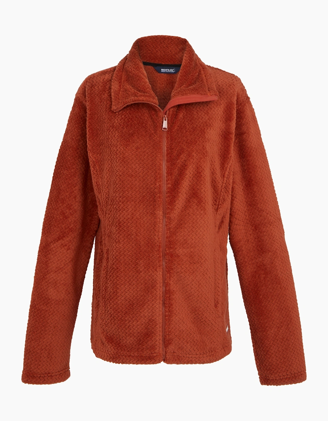 Regatta Women's Red Ochre / Heidy Fluffy Full Zip Fleece Jacket - Size 14