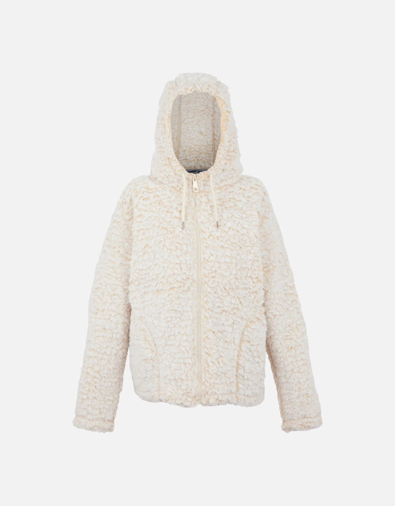 Womens/Ladies Zelpha Fluffy Hooded Fleece Jacket