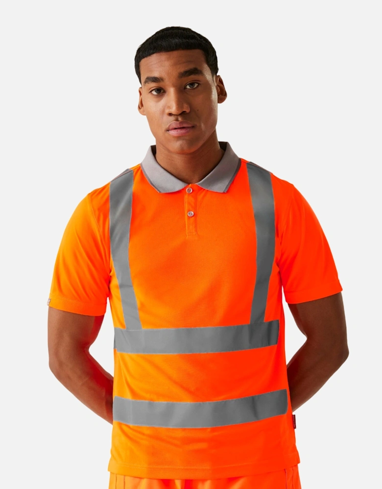 Mens Pro Hi-Vis Polo Shirt