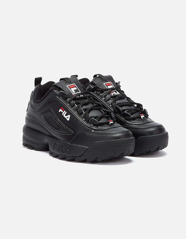 II Premium Black / White / Fila Red Trainers