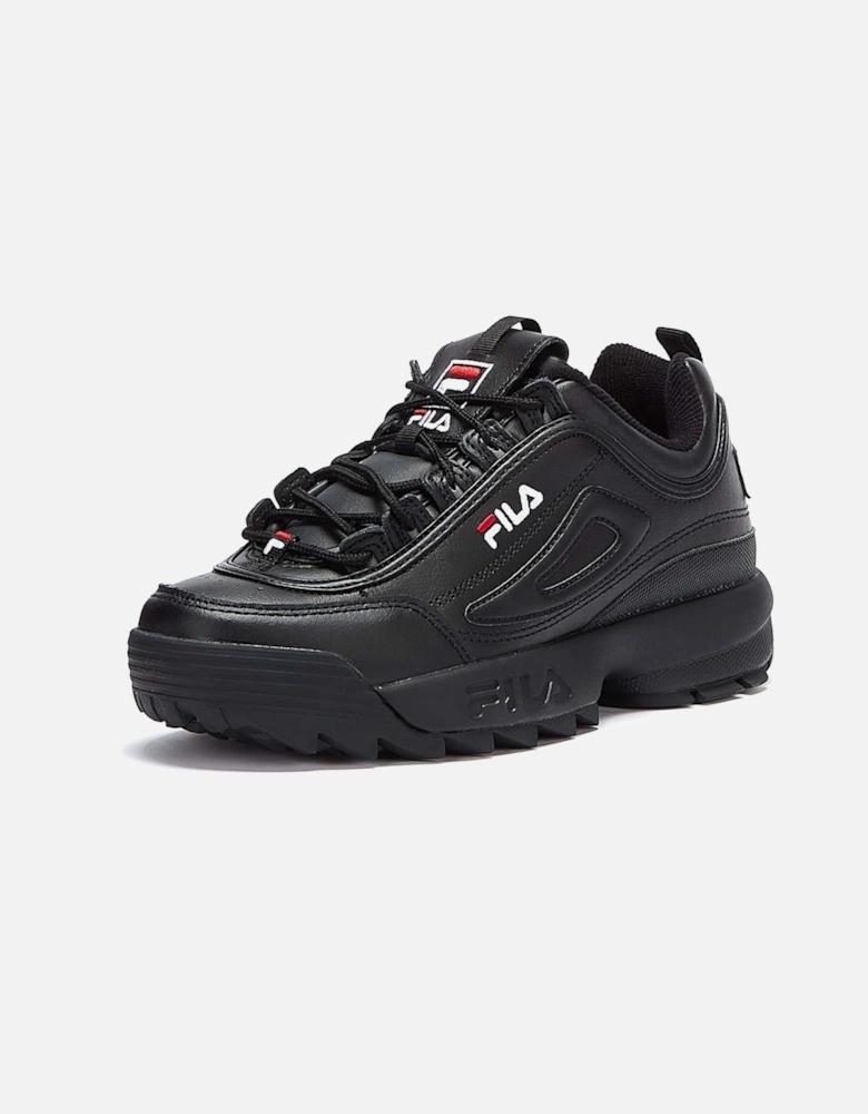 II Premium Black / White / Fila Red Trainers