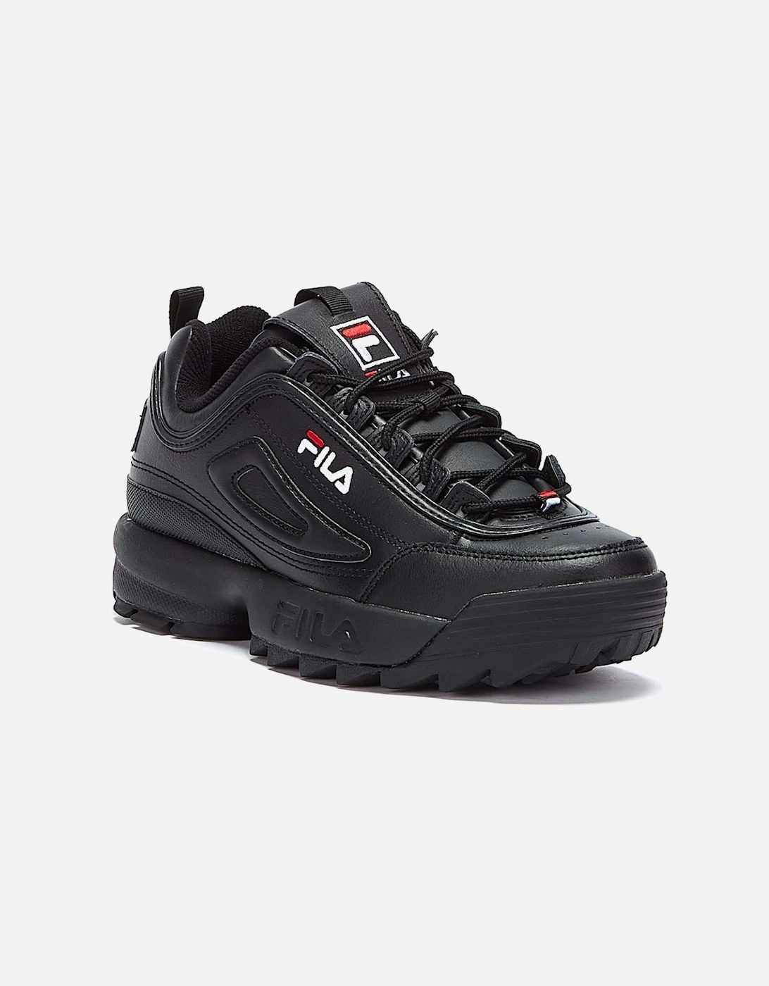 II Premium Black / White / Fila Red Trainers