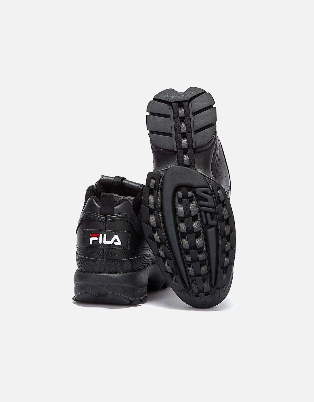 II Premium Black / White / Fila Red Trainers