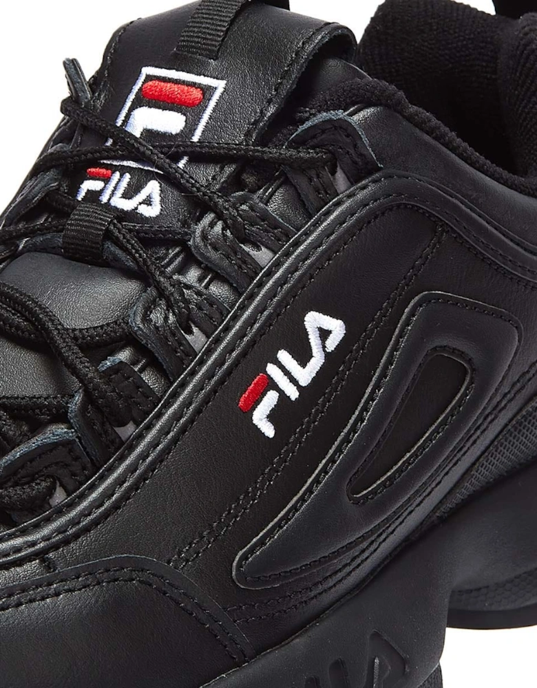 II Premium Black / White / Fila Red Trainers