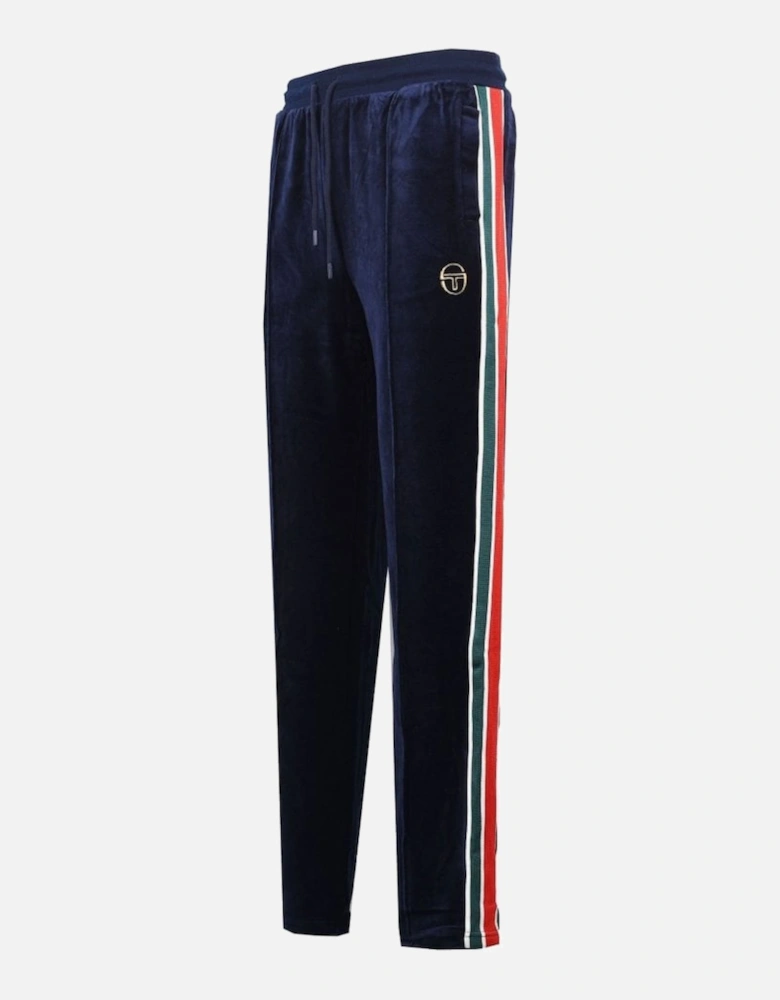 Spencer Velour Track Pant - Maritime Blue