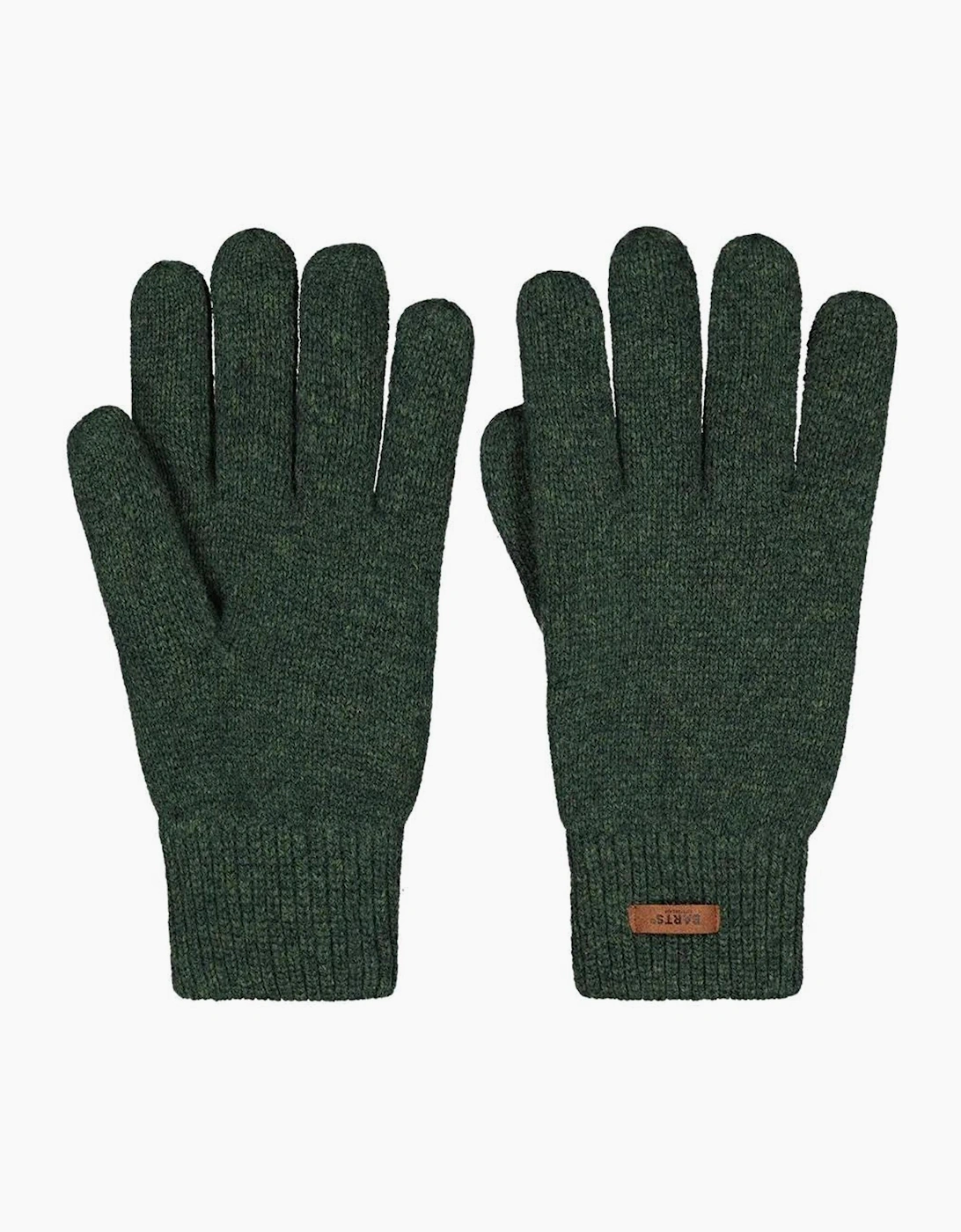 Barts Men's Barts Mens Haakkon Wool Fleece Lined Ribbed Cuff Gloves - Green/Green