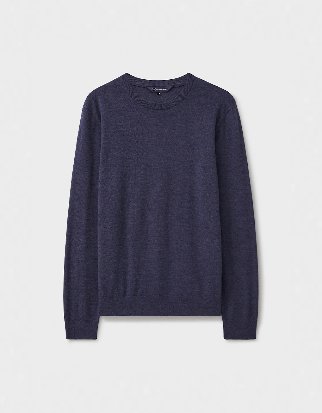 Men's Merino Crew Jumper Dark Navy Marl