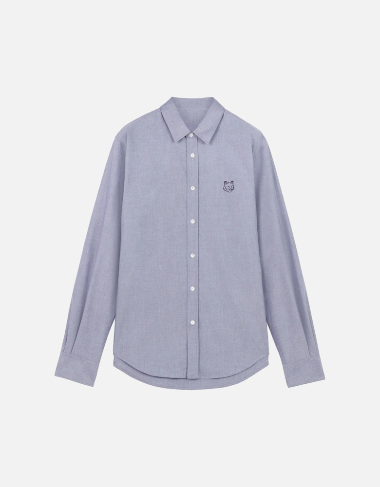 Contour Fox Head Skate Shirt Blue