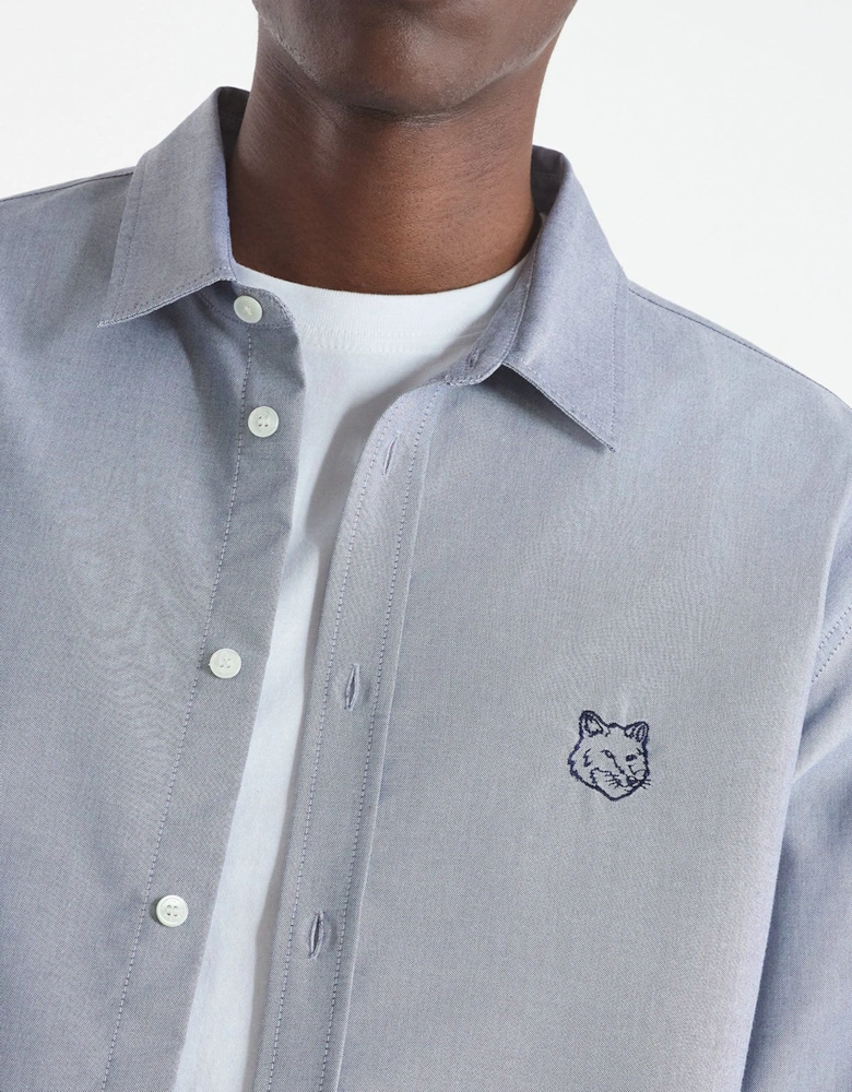 Contour Fox Head Skate Shirt Blue