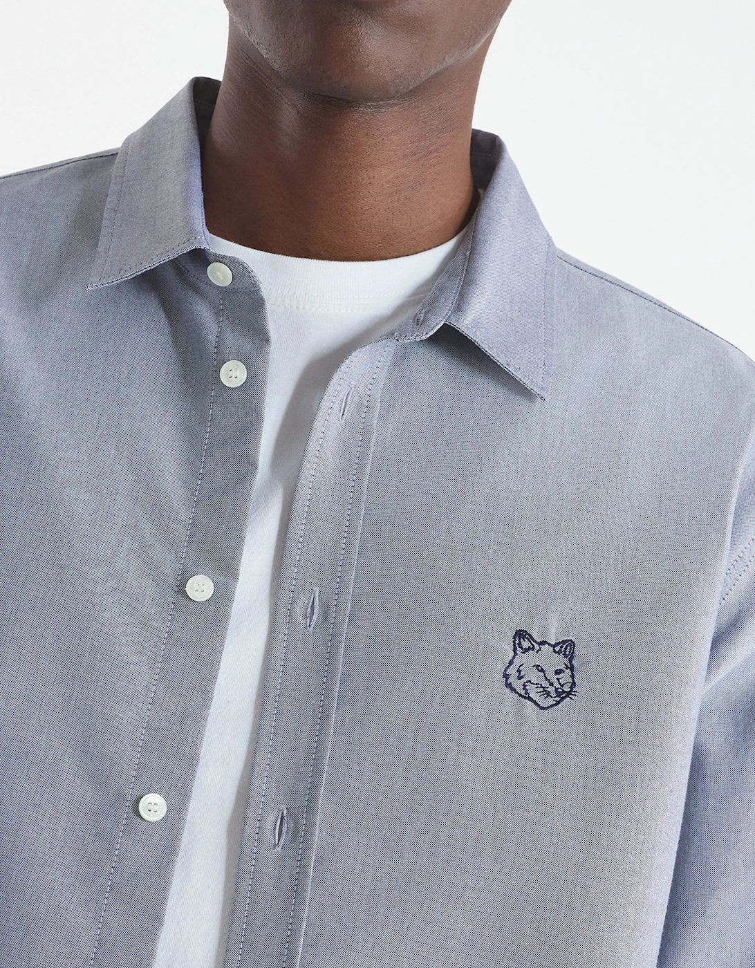 Contour Fox Head Skate Shirt Blue