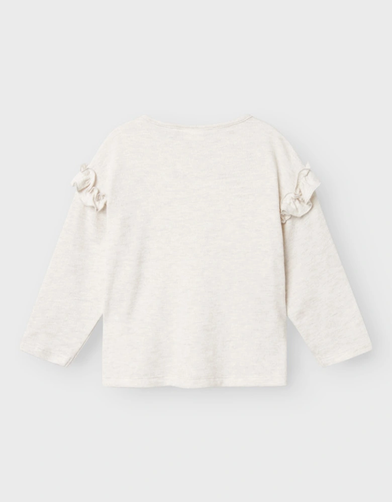 Mini Stella Long Sleeve Relaxed Fit Top Peyote Melange