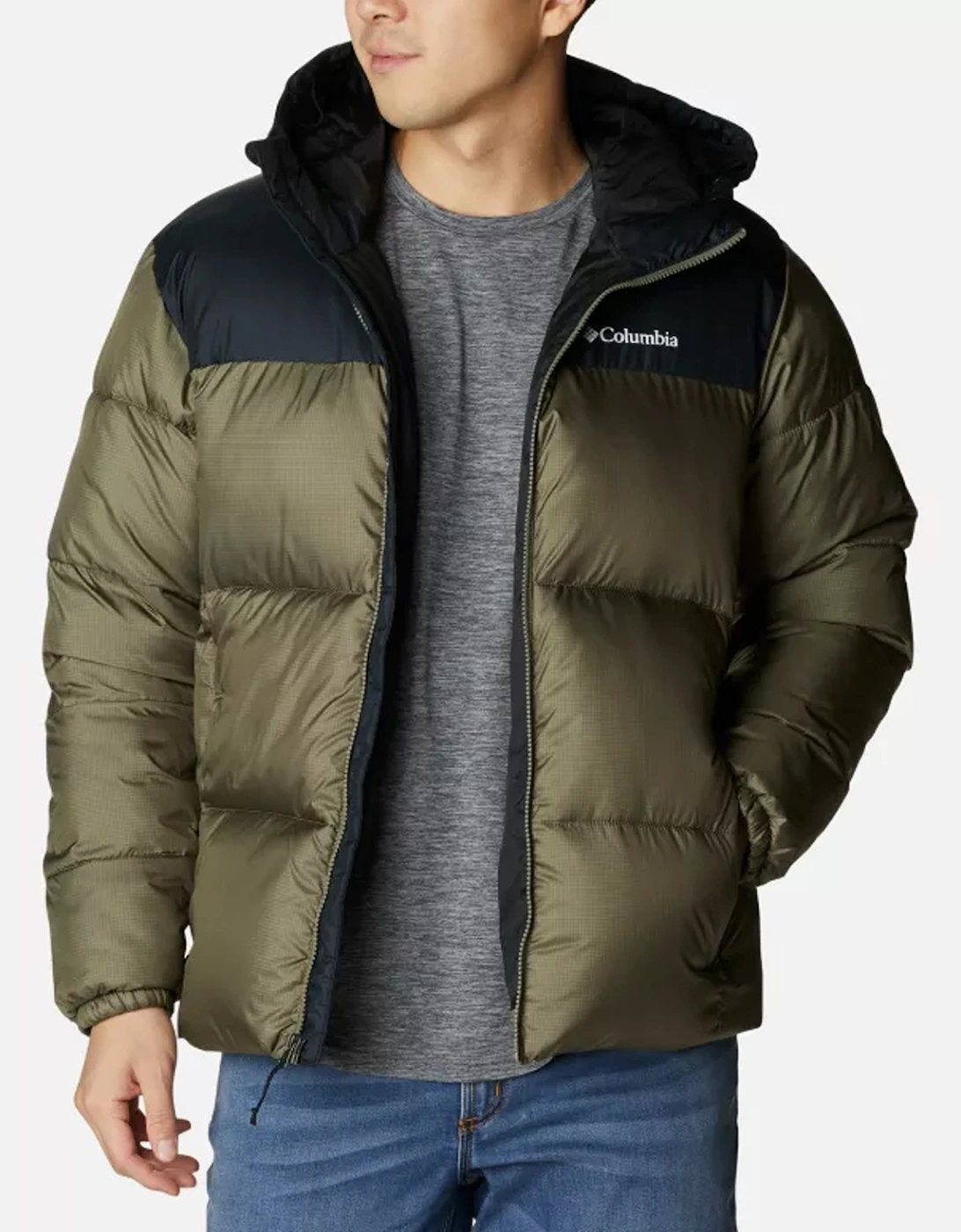 Men's Puffect™ II Hooded Jacket Stone Green