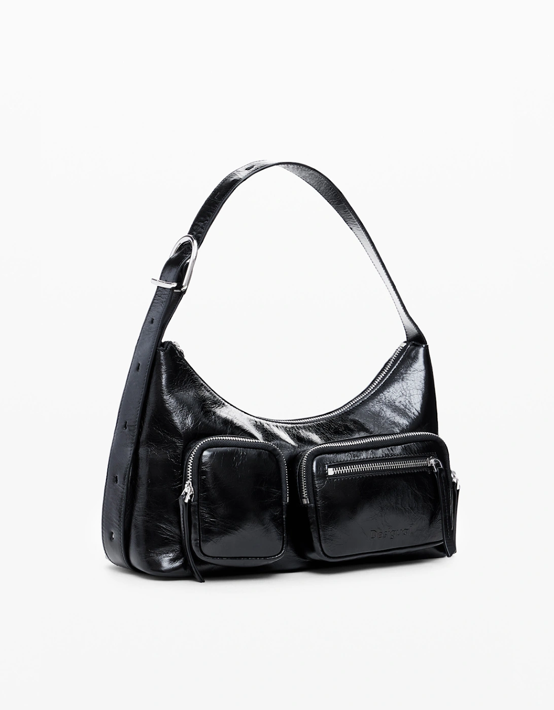 Leather Bag with Pockets Black, 5 of 4