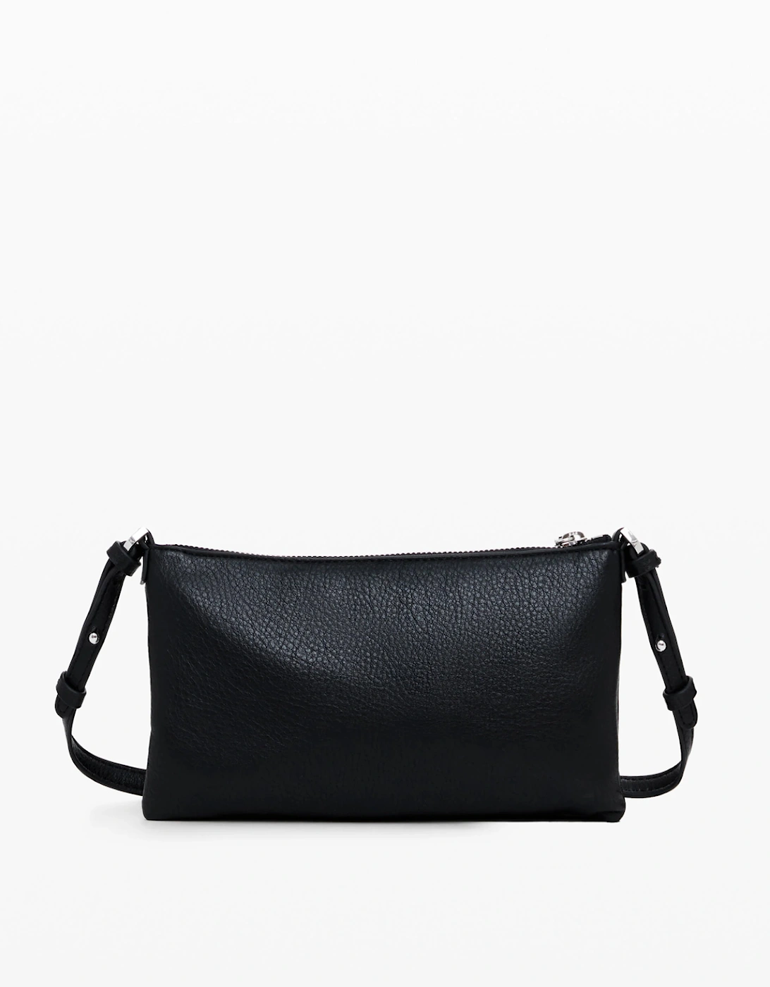 Two-Pocket Zip Wallet Black