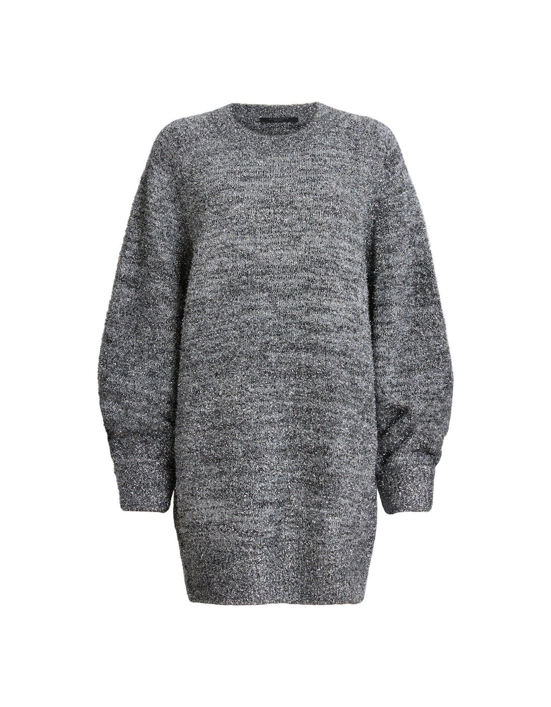 Dazzle Oversized Jumper Dress - Grey