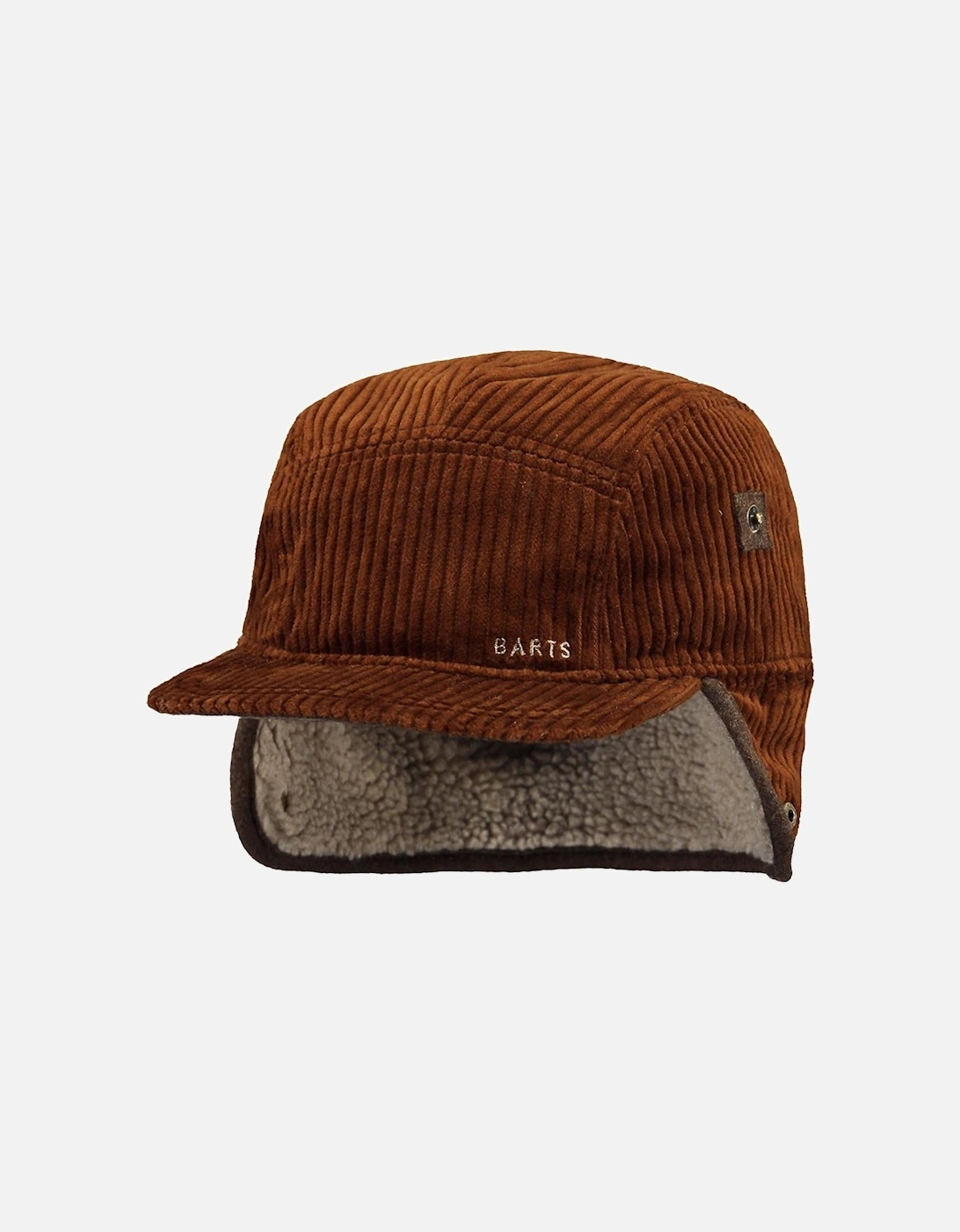 Barts Rayner Adjustable Men's Baseball Cap with Teddy Lining in Red Orange Brown - Image 4
